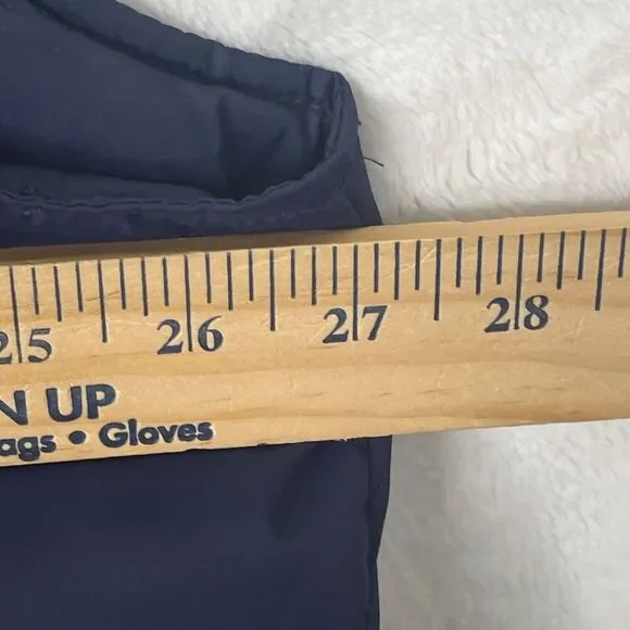 Lands End Vest Men 2XL Blue Down Puffer Pockets Outdoor Camp Hike Winter - Picture 6 of 8